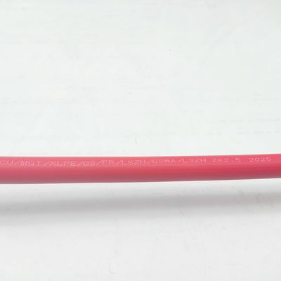 سعر جيد كابل أجهزة المعدات 300/500 فولت 2C2.5 CU/MGT/XLPE/OS/FR/LSZH/GSWA/LSZH 2x2.5 متصل