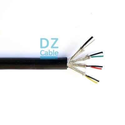 سعر جيد كابل كمبيوتر FEP متعدد الأزواج الفردية الملتوية المحمية 4 أزواج 18AWG 450/750V TC / FEP / ISCR / السيليكون متصل